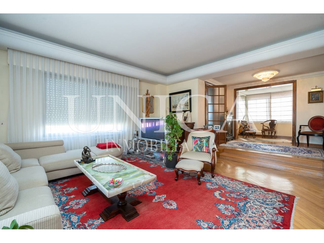 Sala de estar de Ático en venta en  Madrid Capital con Aire acondicionado, Calefacción y Parquet