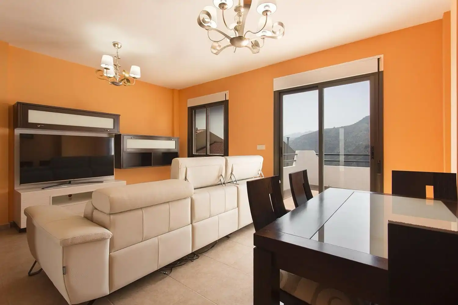 Sala de estar de Dúplex en venta en Lentegí con Aire acondicionado, Terraza y Amueblado