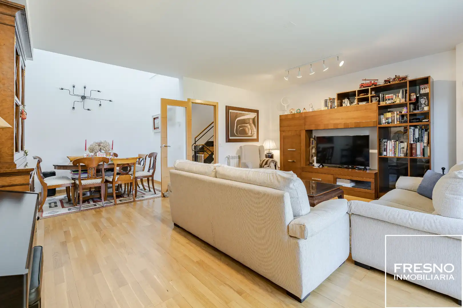 Sala de estar de Casa adosada en venta en Miramadrid