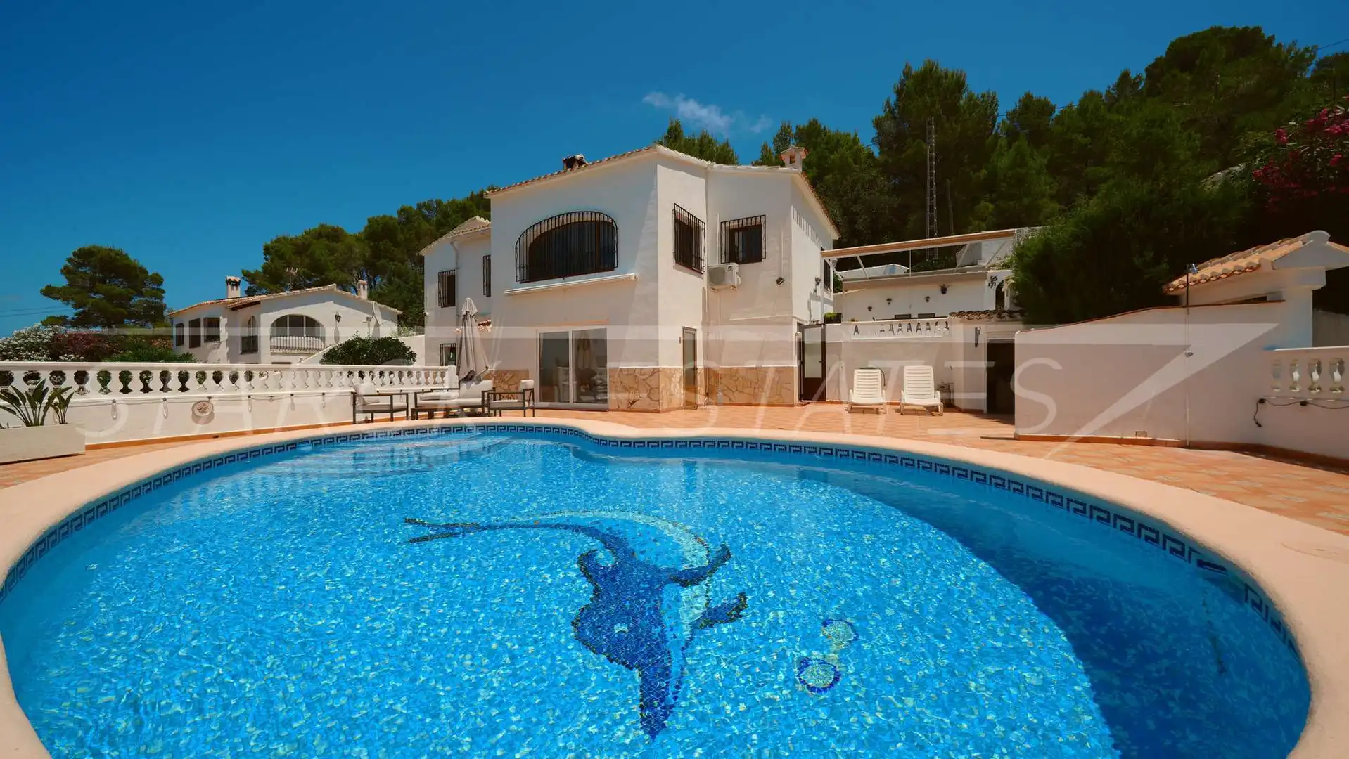Piscina de Casa o xalet en venda en Benidoleig amb Aire condicionat, Jardí privat i Piscina