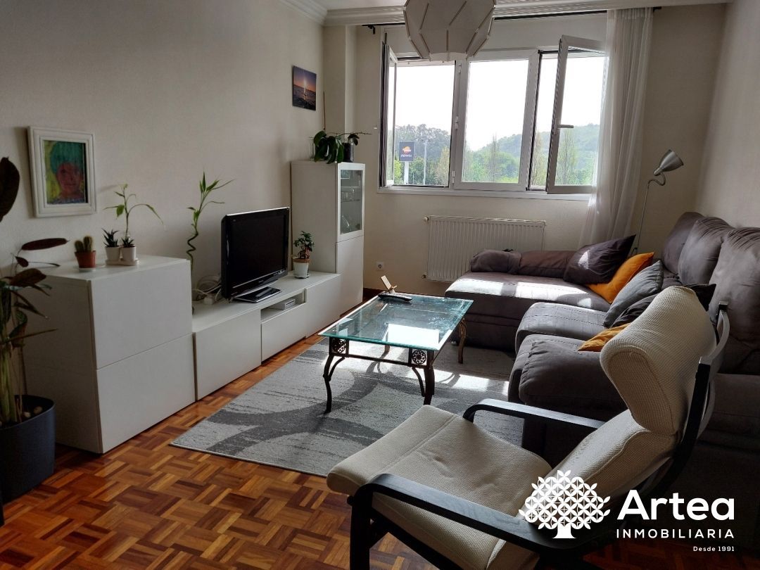Living room of Flat to rent in Bilbao   with Heating, Private garden and Balcony