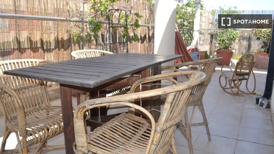Terraza de Piso de alquiler en Alzira con Aire acondicionado, Calefacción y Amueblado