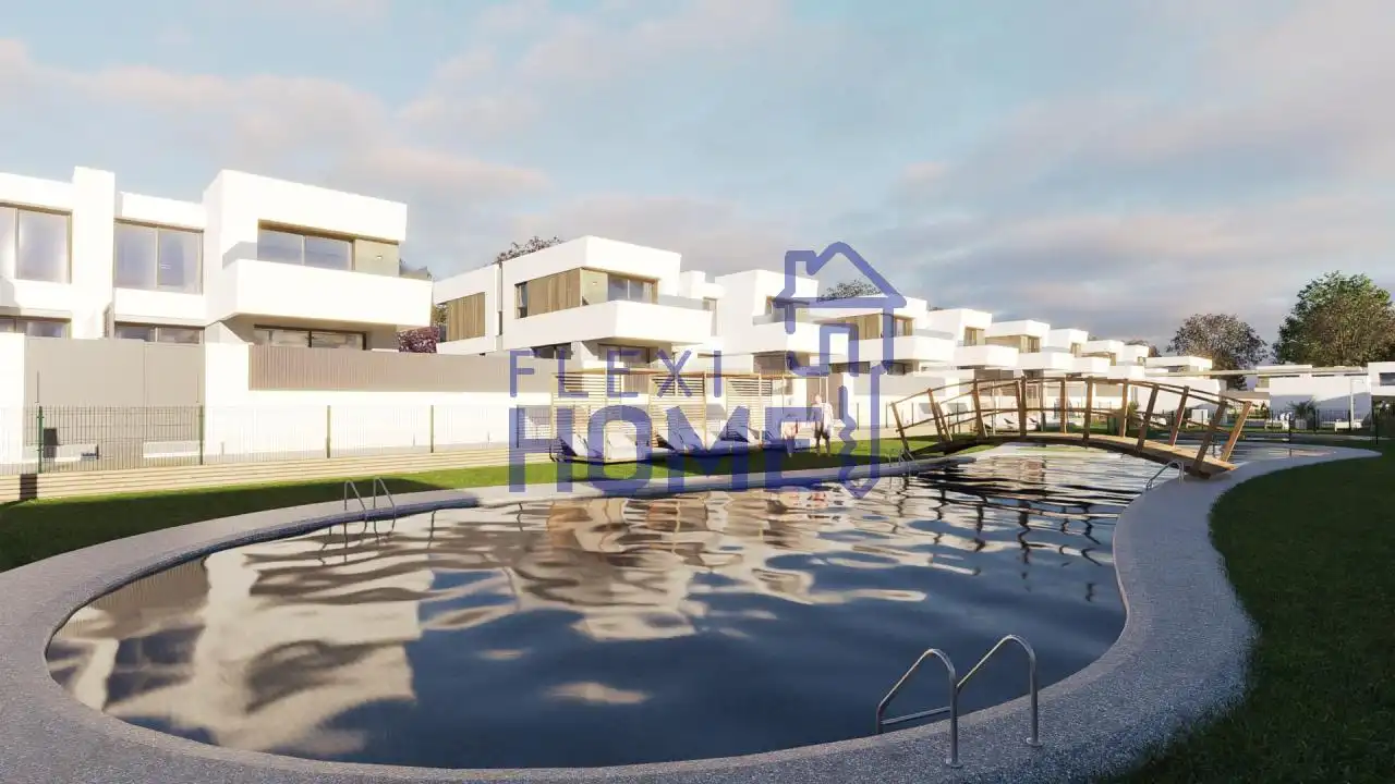 Vista exterior de Casa adosada en venta en Villaviciosa de Odón con Calefacción, Jardín privado y Terraza