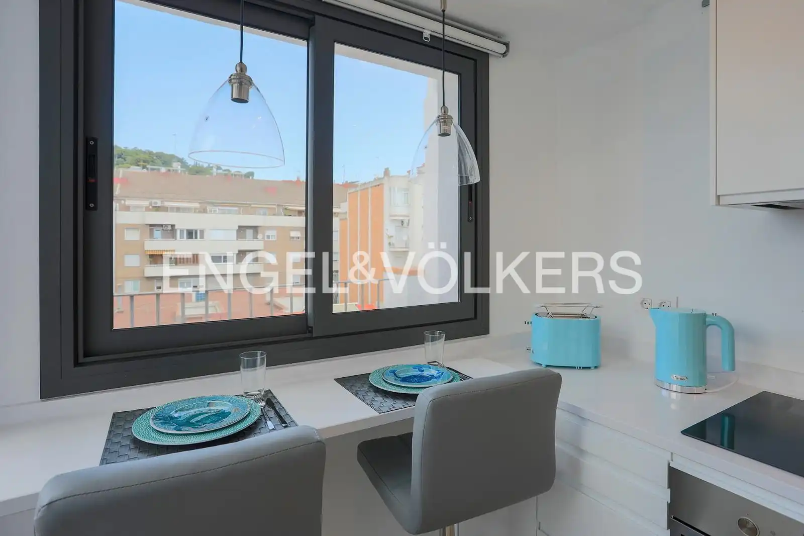 Balcony of Attic for rent in Barcelona  with Air Conditioner, Heating and Parquet flooring