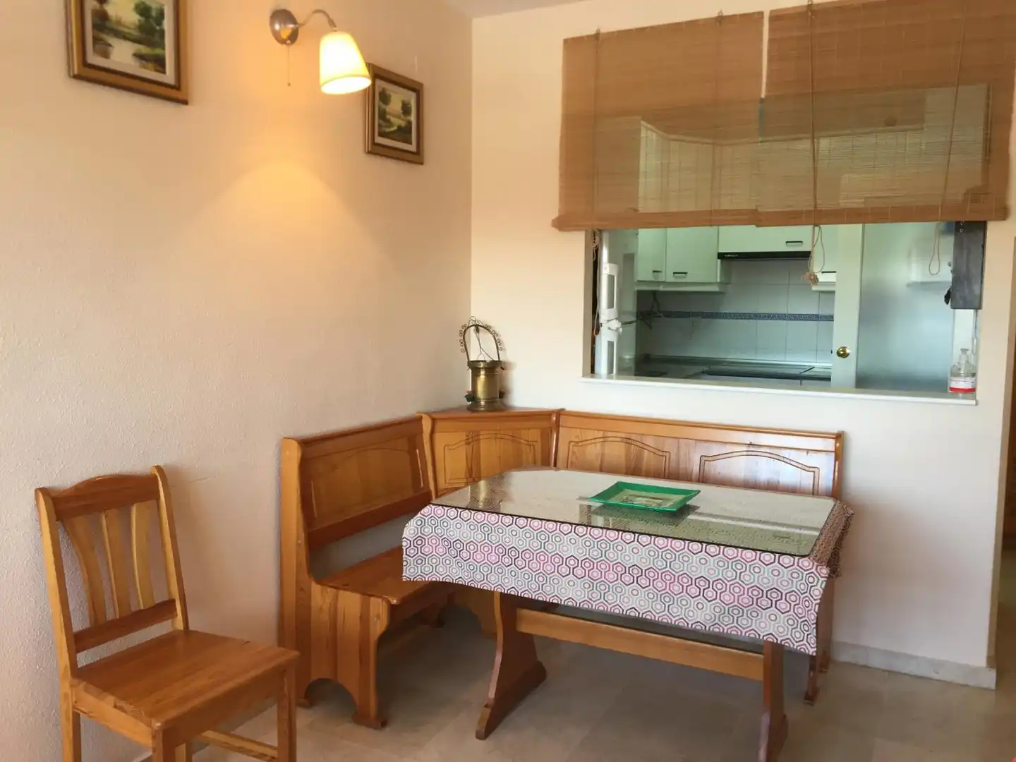 Comedor de Piso de alquiler en El Portil con Jardín privado, Terraza y Piscina