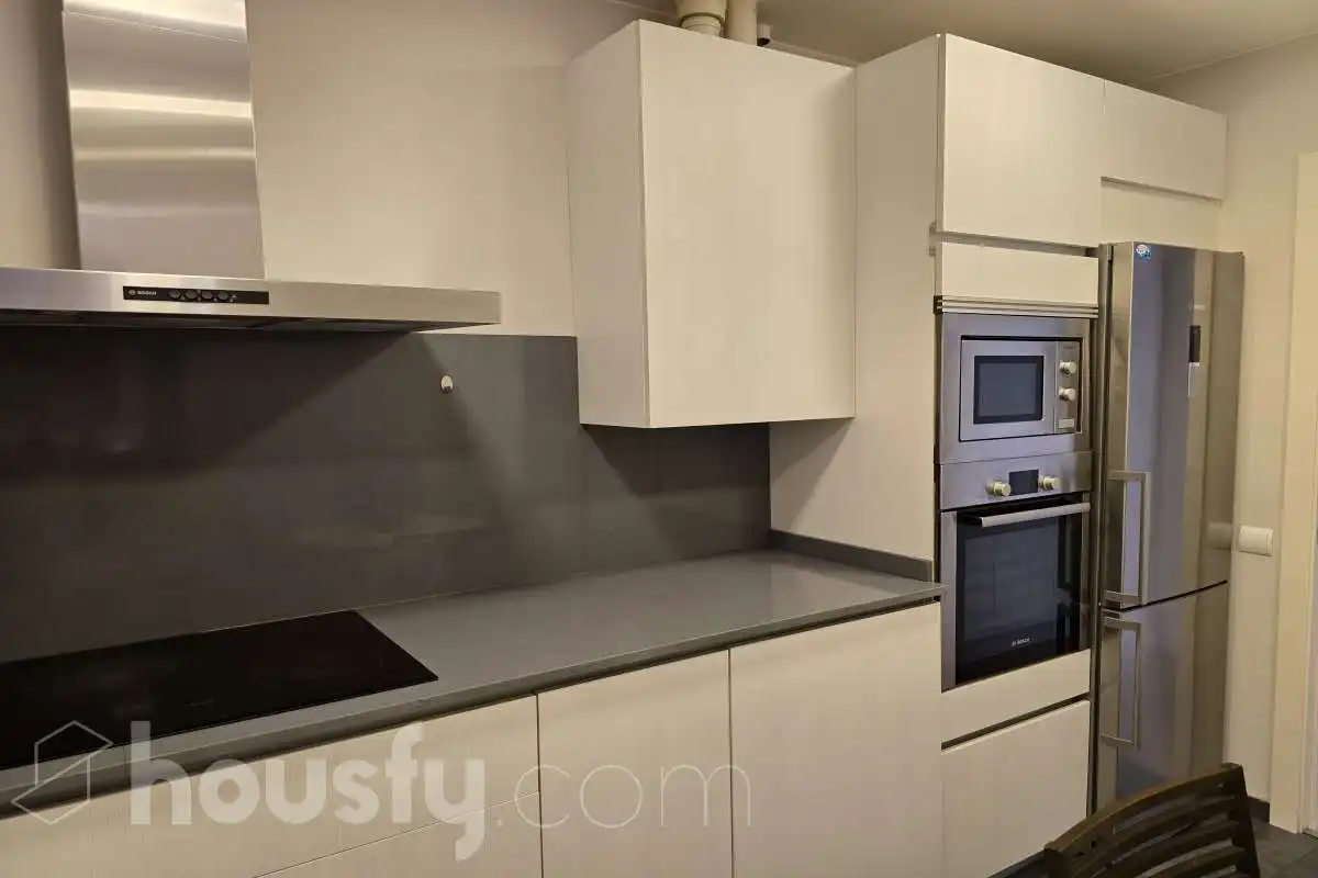 Cocina de Piso de alquiler en Barcelona con Aire acondicionado, Calefacción y Parquet