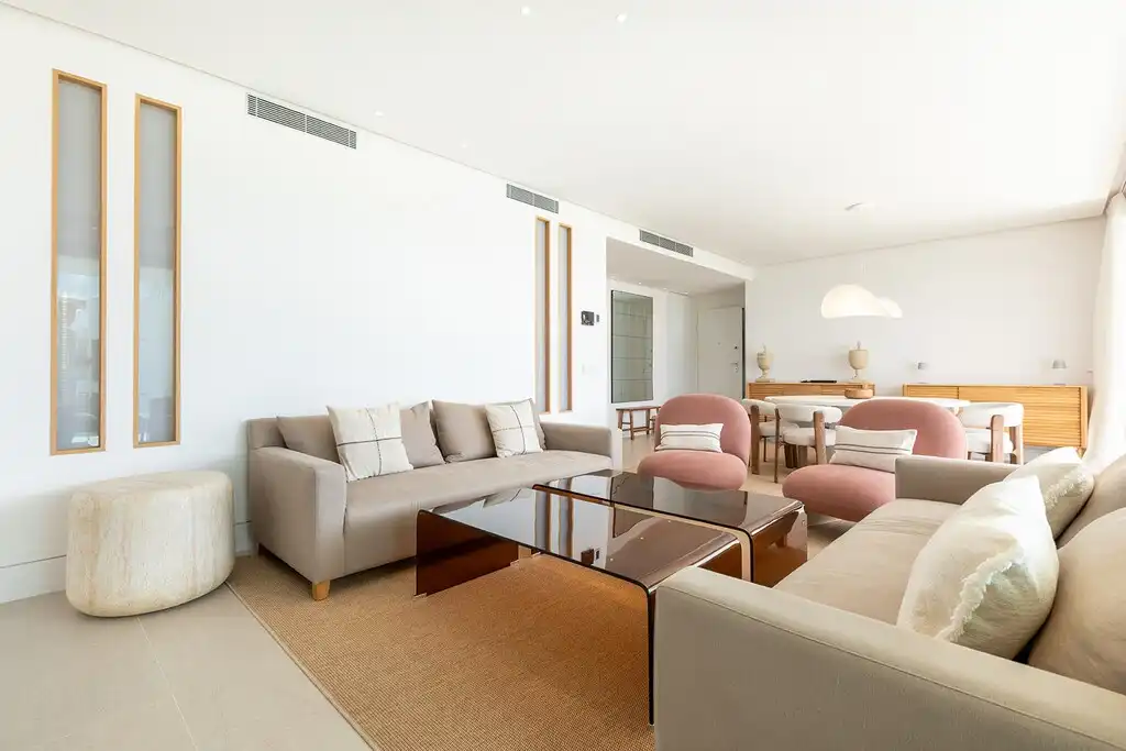 Wohnzimmer von Wohnungen zum Verkauf in Pollença mit Klimaanlage, Heizung und Terrasse