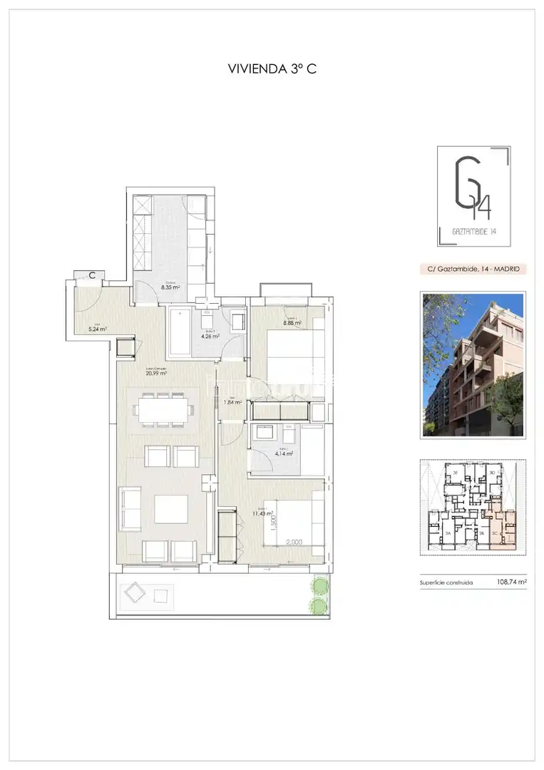 Wohnung zur Miete in Chamberí