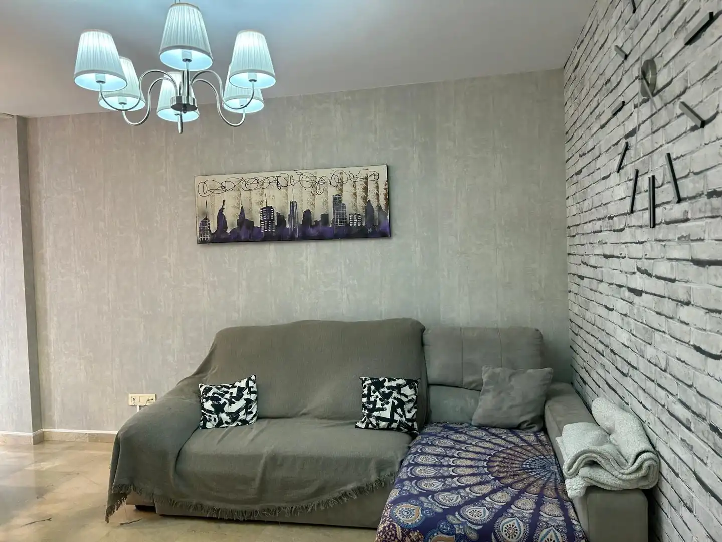 Sala de estar de Piso de alquiler en Valencia con Aire acondicionado, Amueblado y Horno