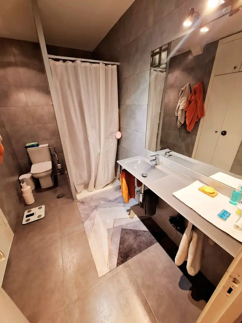 Bathroom of Flat for rent in Madrid  with Air Conditioner, Heating and Furnished