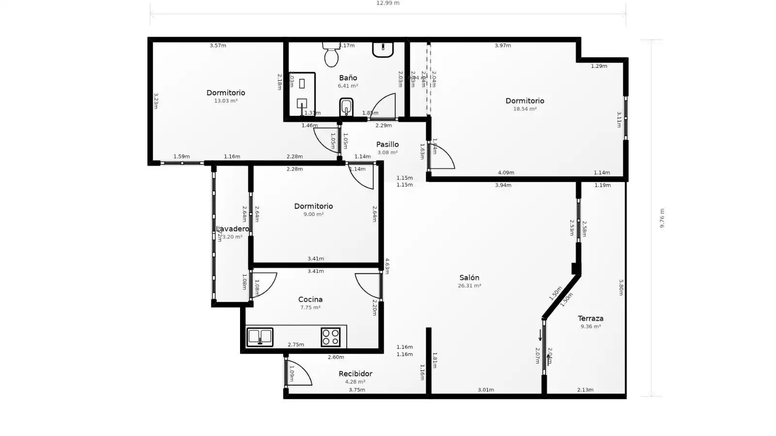 Piso con terraza en venta en Centro, imagen 26