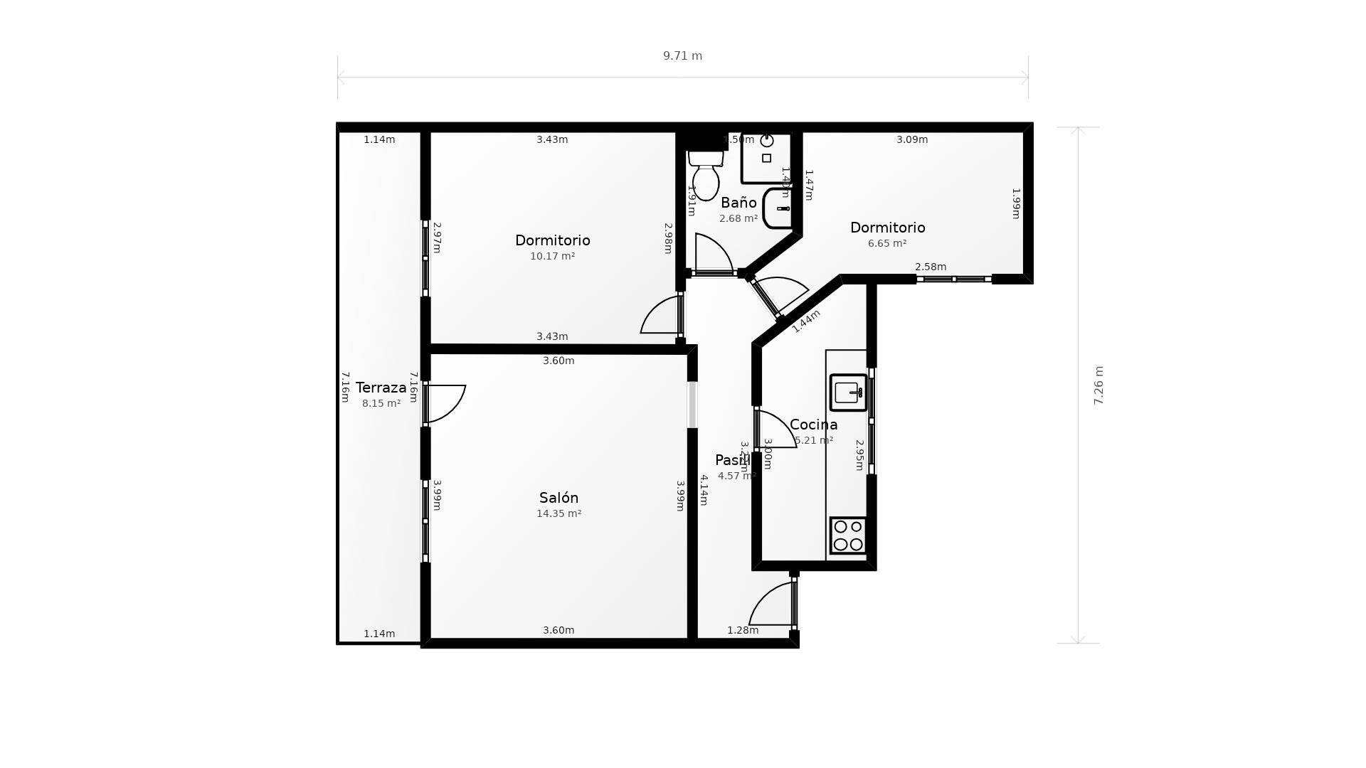 Flat to rent in Leganés  with Heating, Terrace and Furnished