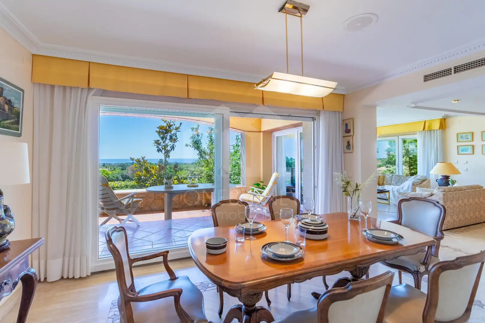 Comedor de Casa o chalet de alquiler en Mont-roig del Camp con Aire acondicionado, Calefacción y Jardín privado