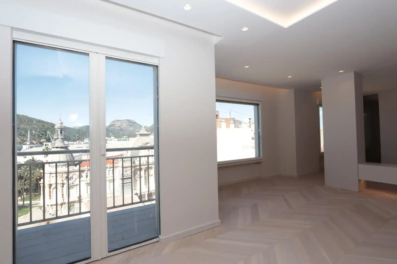 Wohnzimmer von Dachboden zum Verkauf in Cartagena mit Klimaanlage, Heizung und Parkett