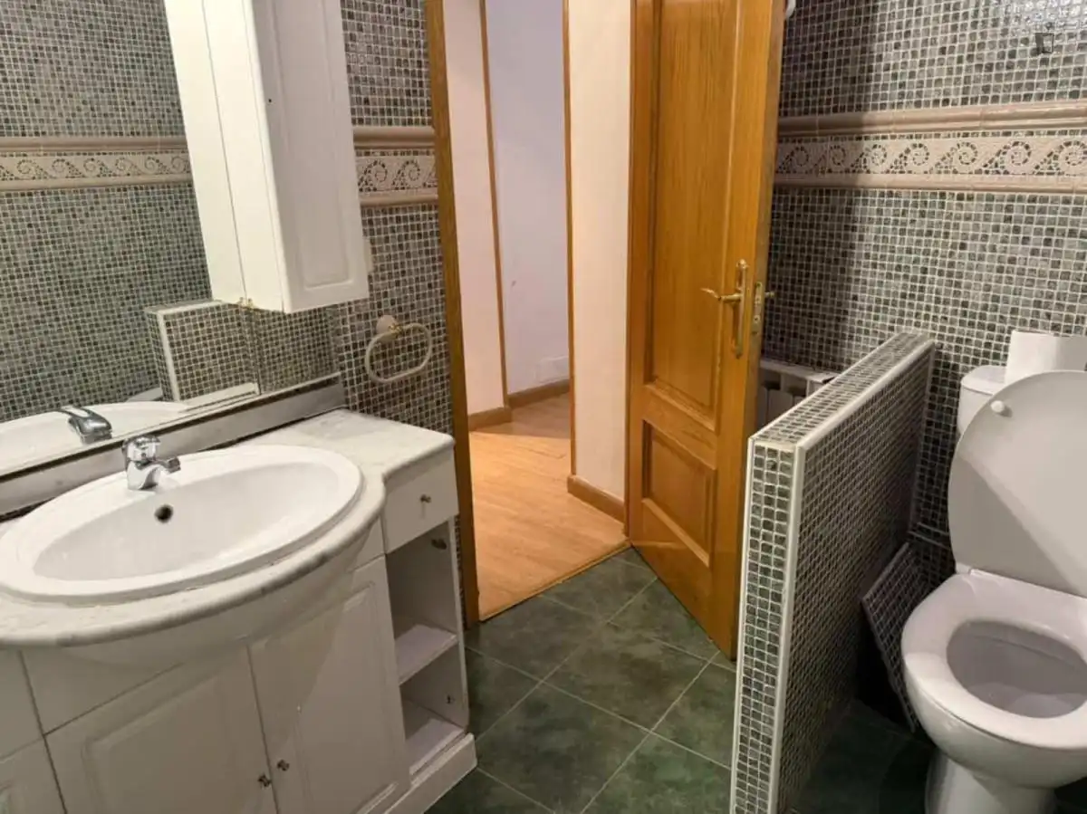 Bany de Apartament per a compartir en Madrid amb Calefacció, Moblat i Forn