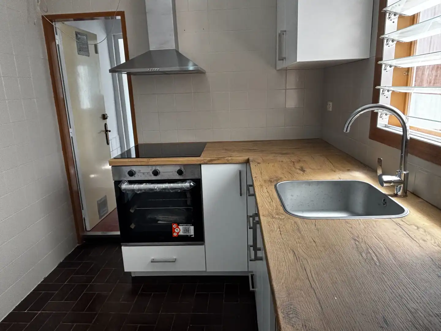 Kitchen of Flat for sale in Terrassa  with Heating, Parquet flooring and Terrace