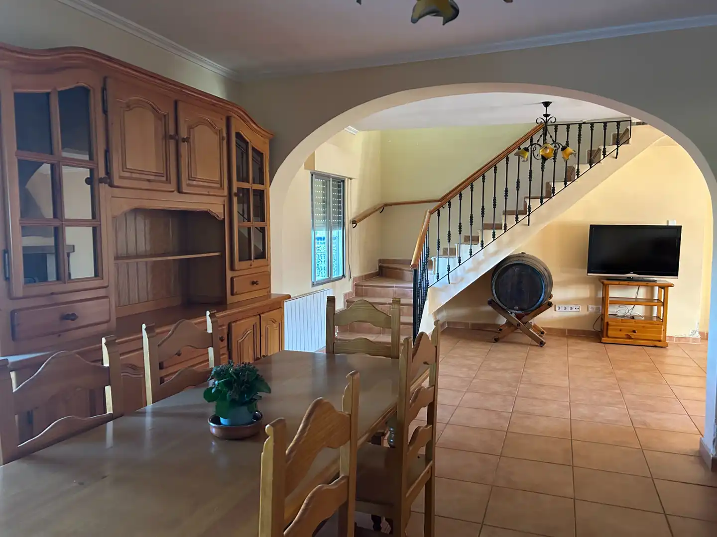 Comedor de Finca rústica en venta en Navas del Rey con Calefacción, Jardín privado y Terraza