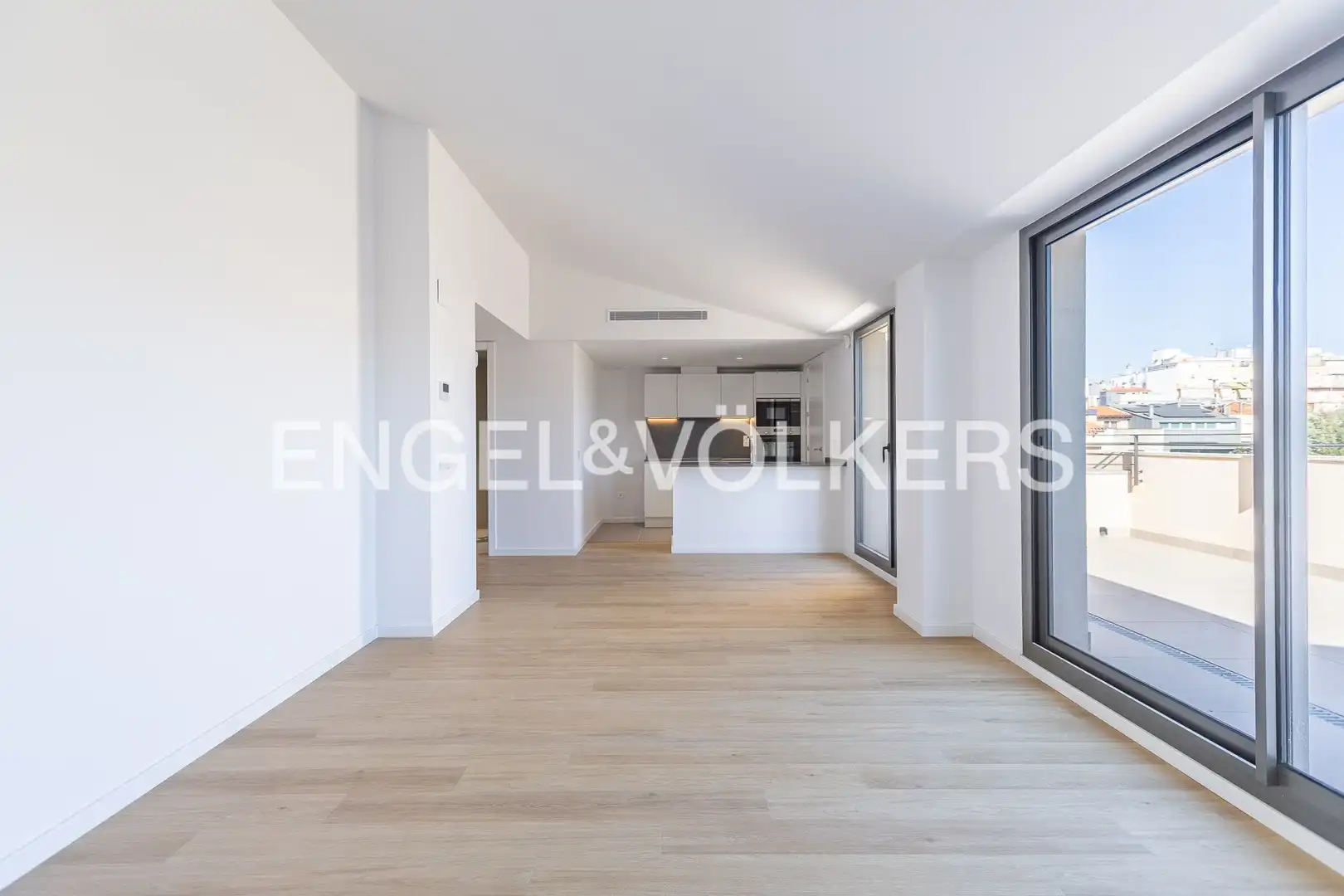 Sala d'estar de Àtic de lloguer en Sabadell amb Aire condicionat, Calefacció i Parquet