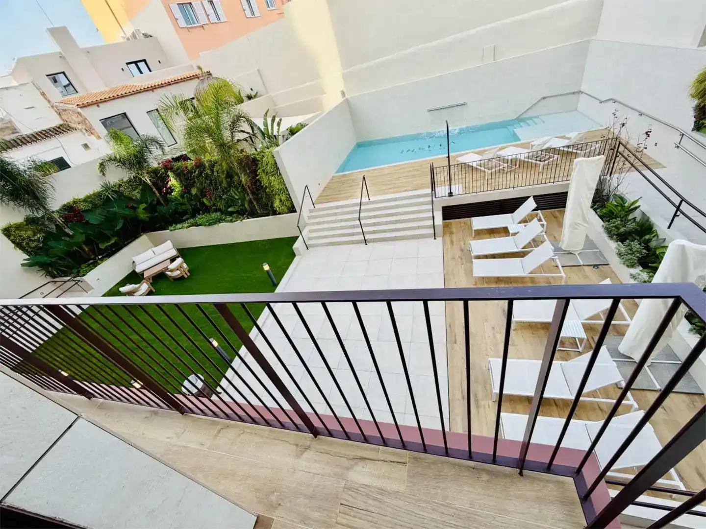 Terrassa de Pis de lloguer en  Palma de Mallorca amb Aire condicionat, Jardí privat i Traster