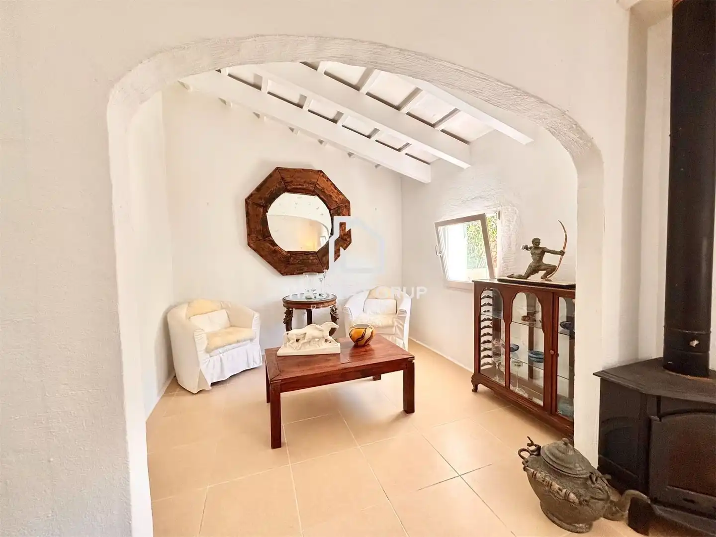 Wohnzimmer von Haus oder Chalet zum Verkauf in Sant Lluís mit Klimaanlage, Heizung und Privatgarten