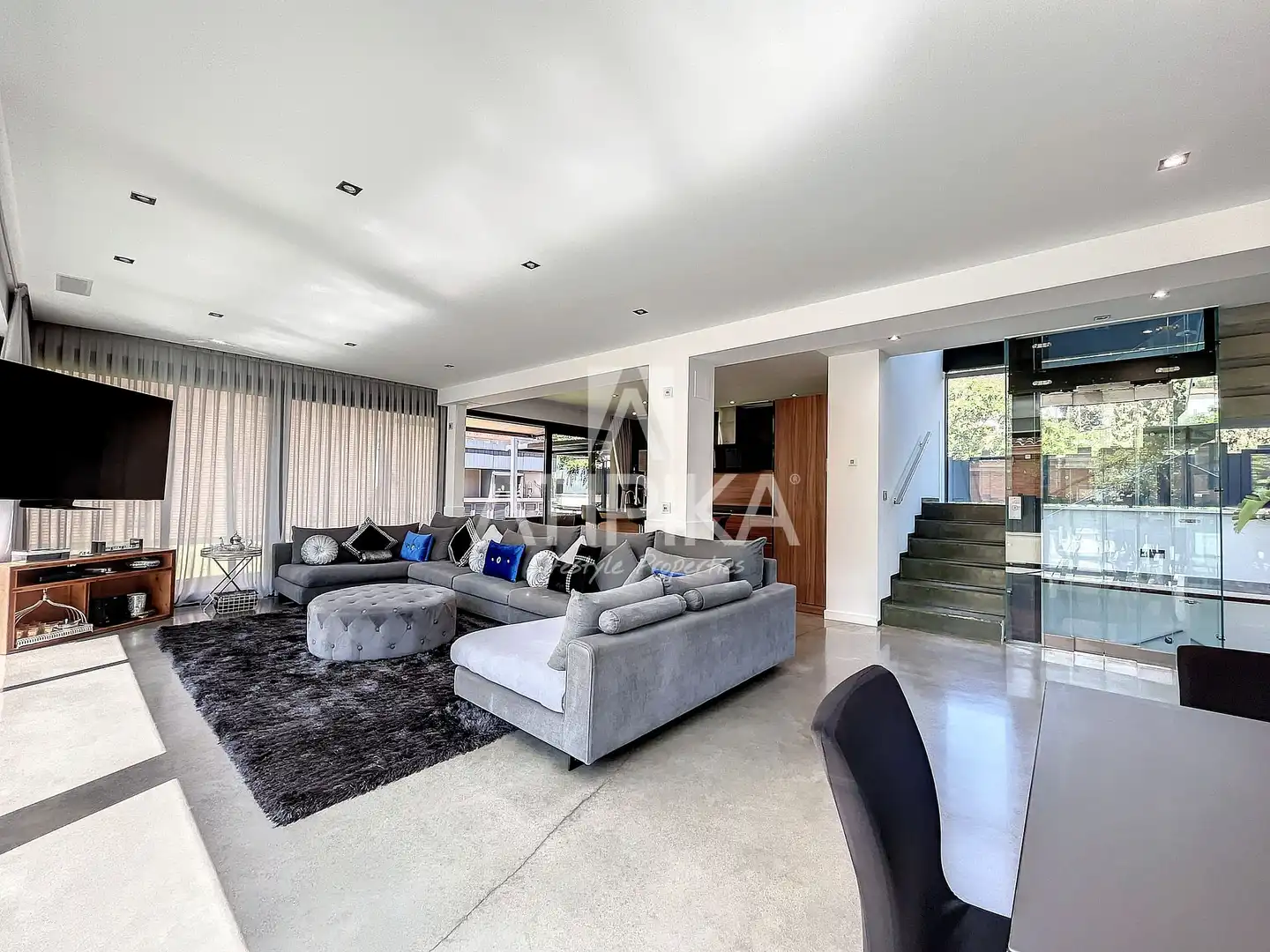 Living room of Houses for rent in Castelldefels  with Heating, Terrace and Swimming Pool