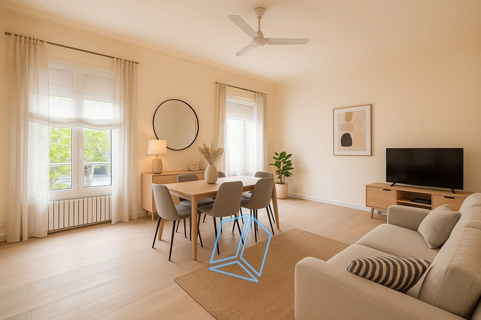 Living room of Flat for sale in  Barcelona Capital  with Heating and Terrace