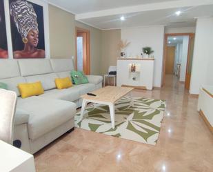 Living room of Flat for sale in Alicante / Alacant  with Air Conditioner, Parquet flooring and Terrace