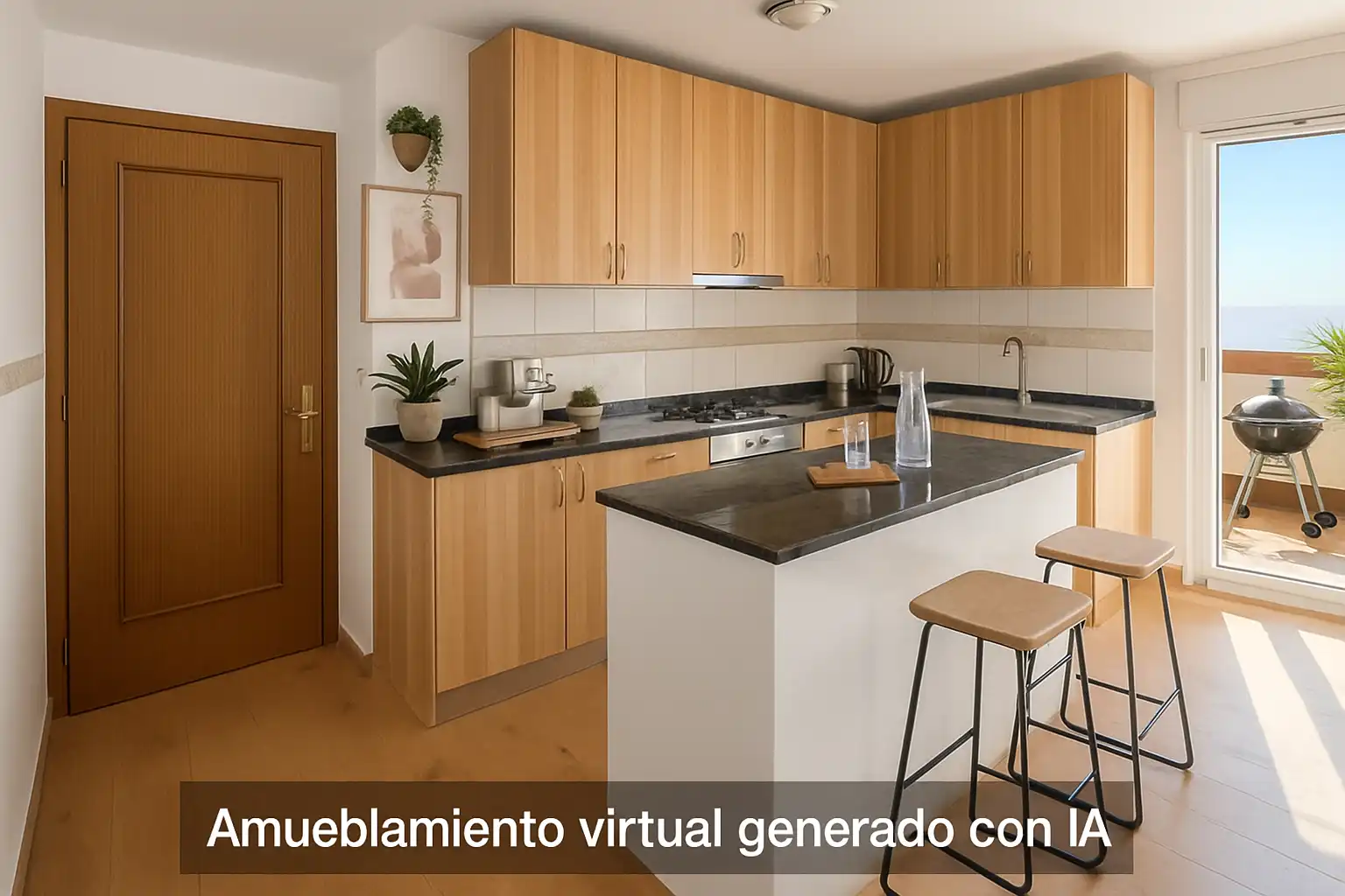 Cuina de Àtic en venda en Marbella amb Aire condicionat, Jardí privat i Terrassa