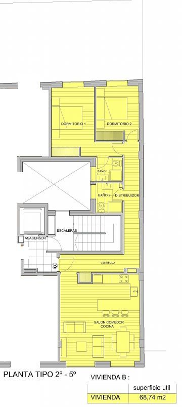 Apartment for sale in Ribeira  with Heating