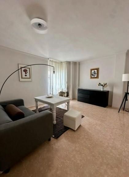 Sala d'estar de Pis de lloguer en Málaga Capital amb Moblat i Rentadora