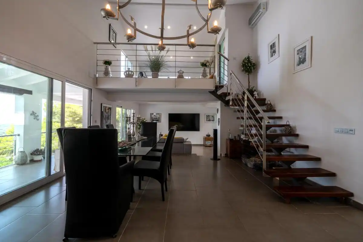 Sala d'estar de Casa o xalet en venda en Jávea / Xàbia amb Aire condicionat, Calefacció i Jardí privat