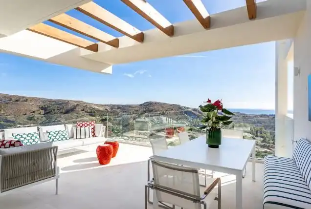 Terrace of Apartments for sale in Benahavís  with Air Conditioner, Parquet flooring and Oven