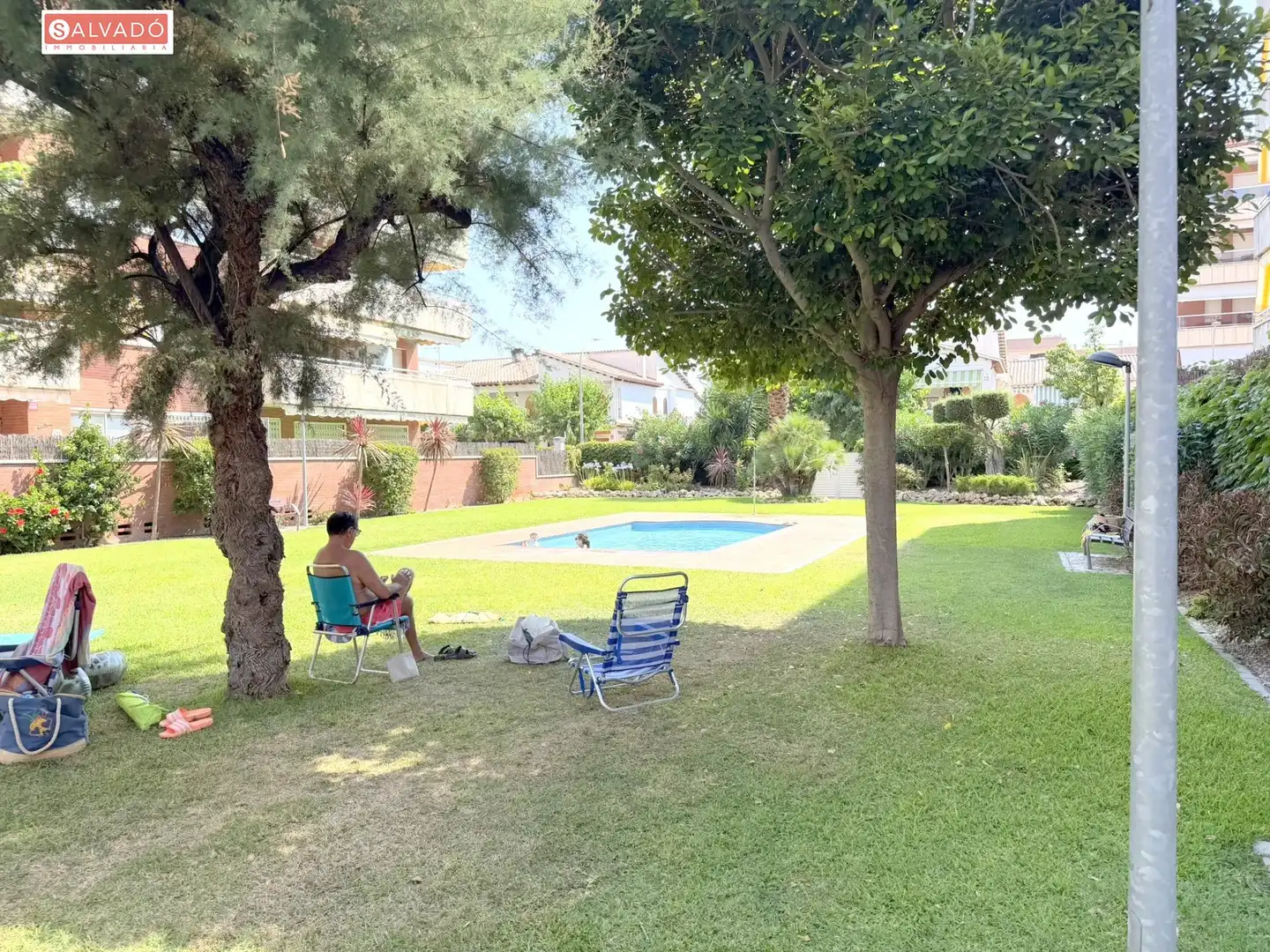 Garten von Wohnung zum Verkauf in Calafell mit Klimaanlage, Privatgarten und Terrasse