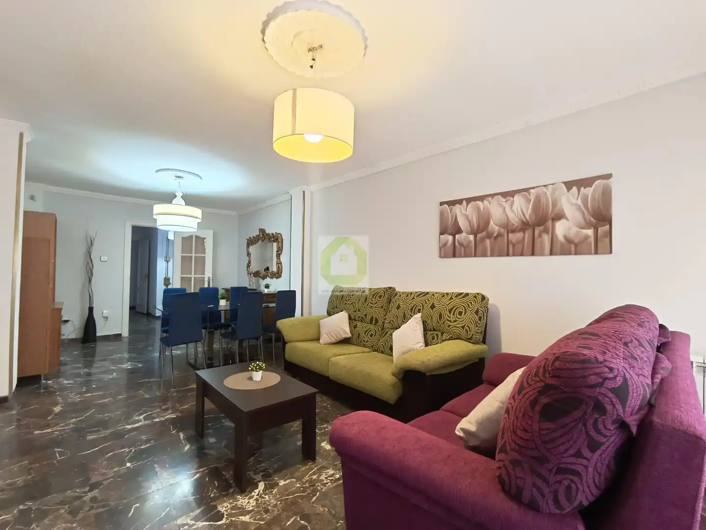 Living room of Flat for share in Granada  with Furnished