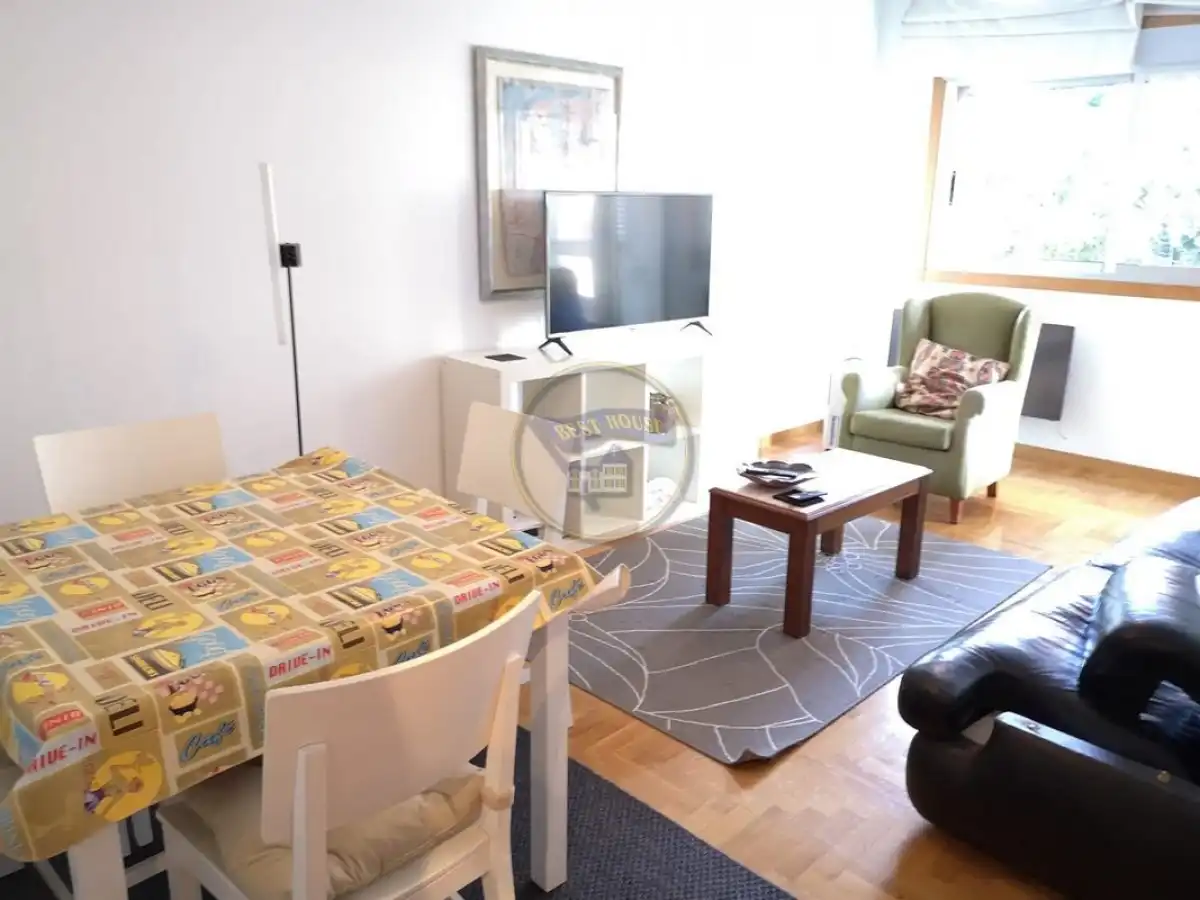 Living room of Flat for rent in Vigo   with Heating, Parquet flooring and Furnished