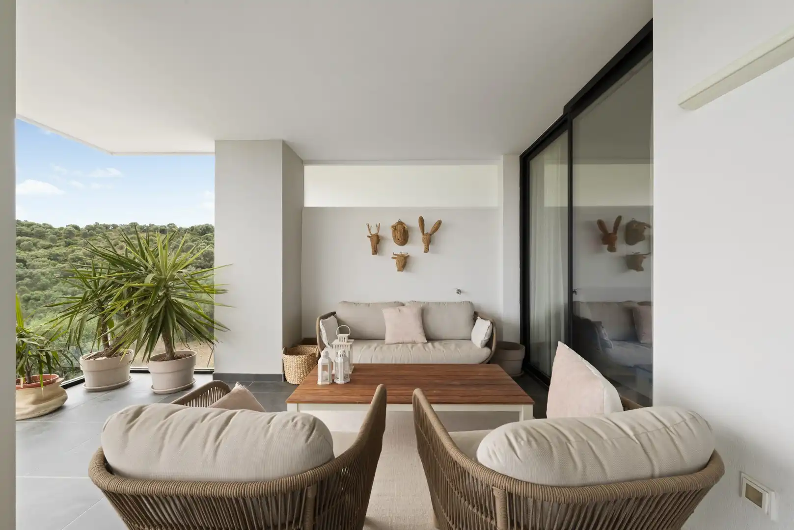 Terraza de Apartamento en venta en Mijas con Aire acondicionado, Terraza y Piscina