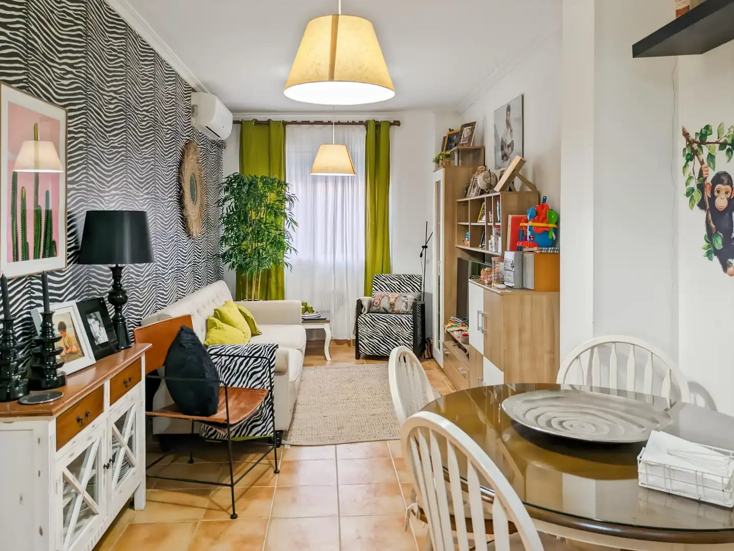 Sala d'estar de Pis en venda en Sagunto / Sagunt amb Aire condicionat, Calefacció i Moblat