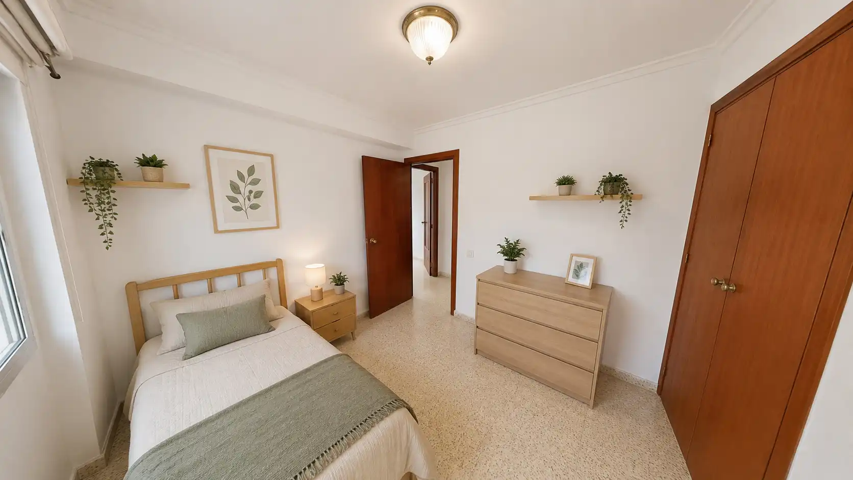 Schlafzimmer von Wohnung zum Verkauf in Alicante / Alacant mit Parkett, Terrasse und Möbliert