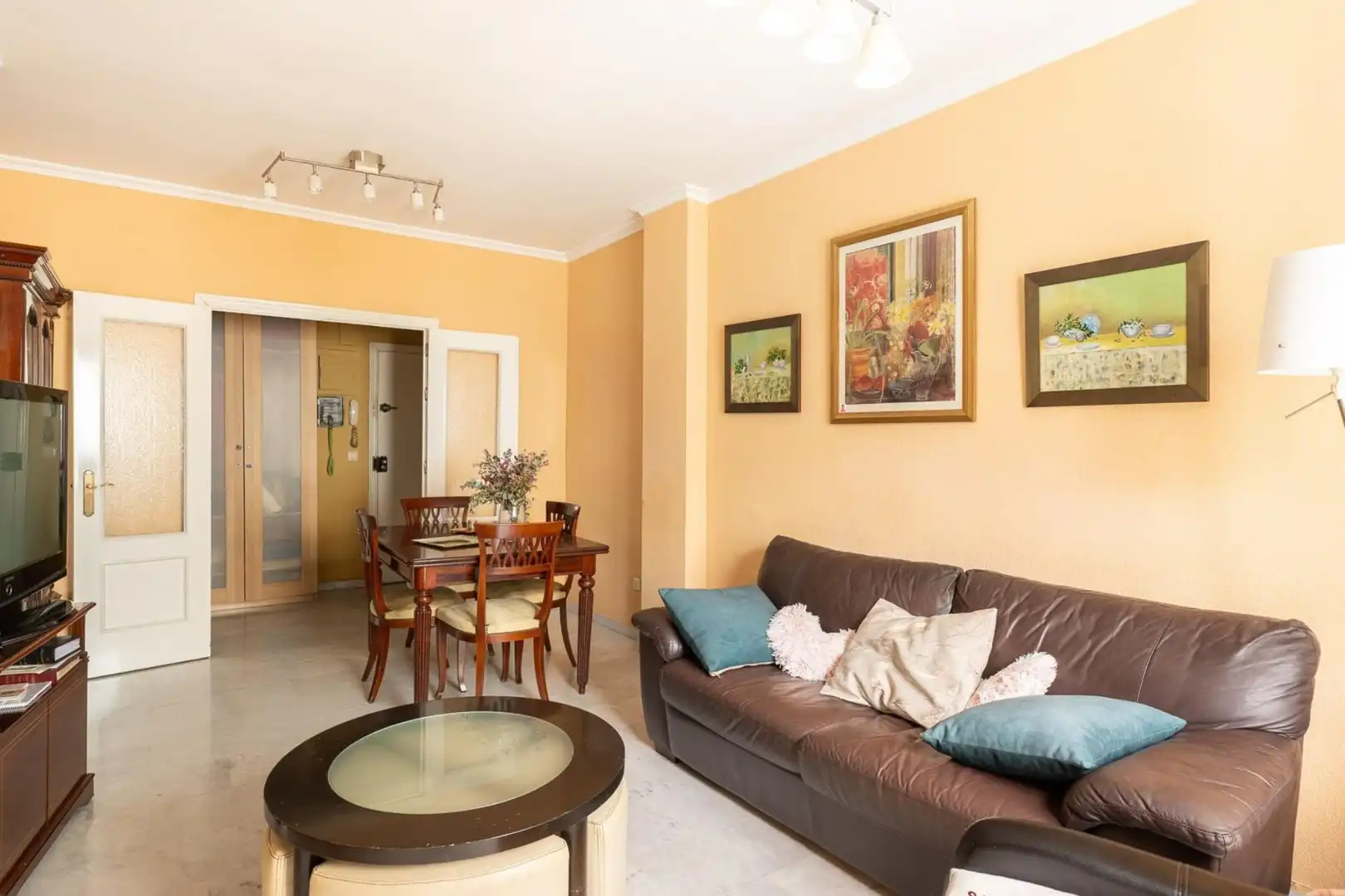 Sala de estar de Piso en venta en Sevilla con Balcón