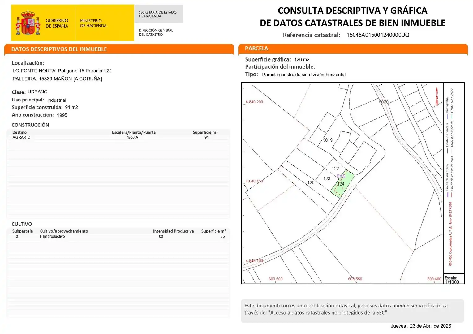 Casa rústica amb terrassa en venda a Mañón, imagen 63