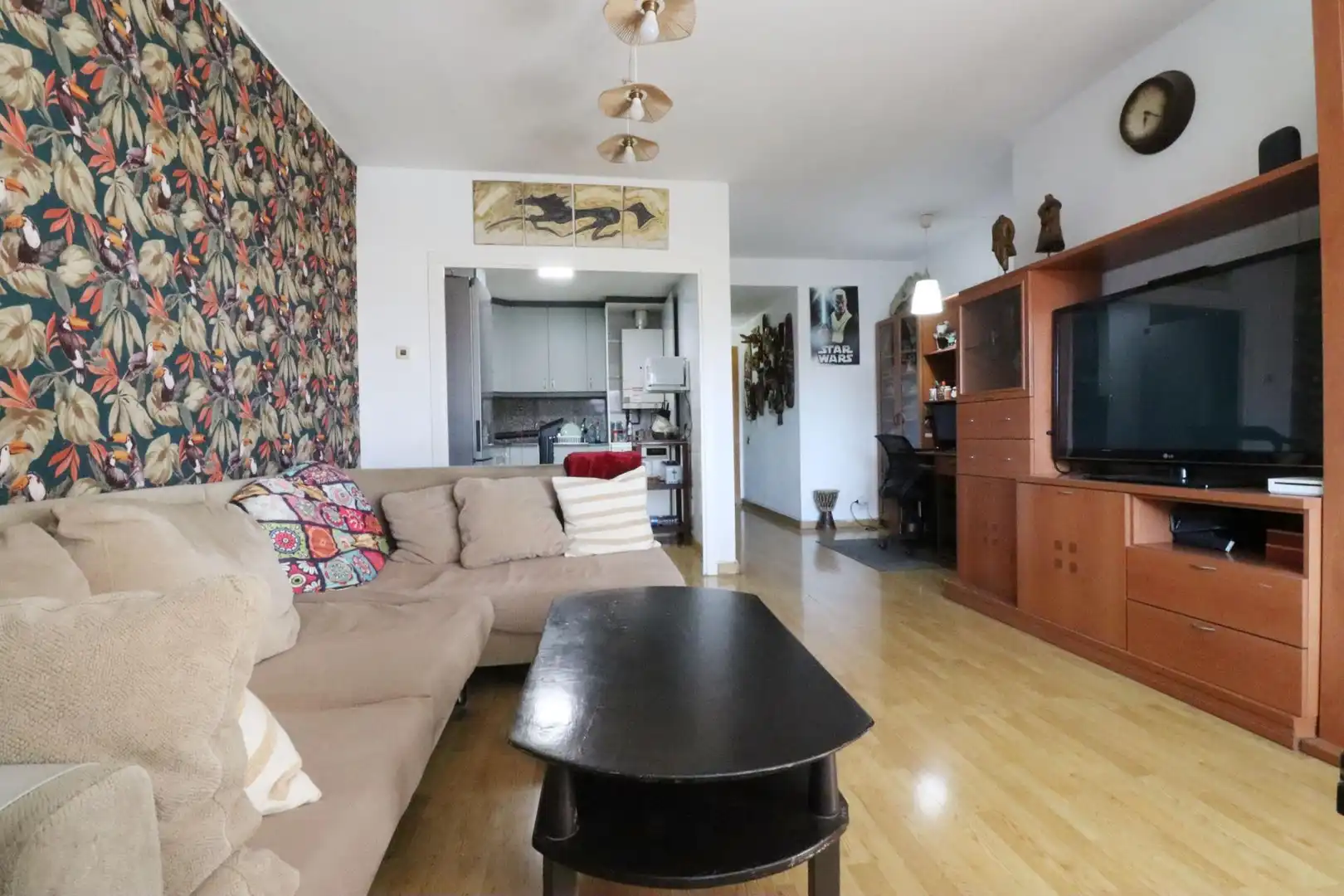 Sala de estar de Piso en venta en Sabadell con Calefacción, Parquet y Terraza