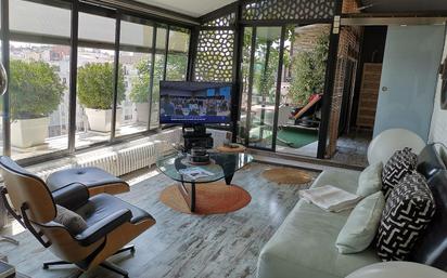 Living room of Flat for sale in  Madrid Capital  with Air Conditioner, Heating and Terrace