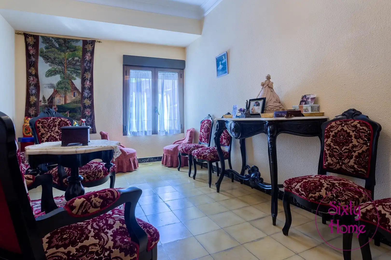 Sala de estar de Piso en venta en Tauste con Terraza, Trastero y Amueblado