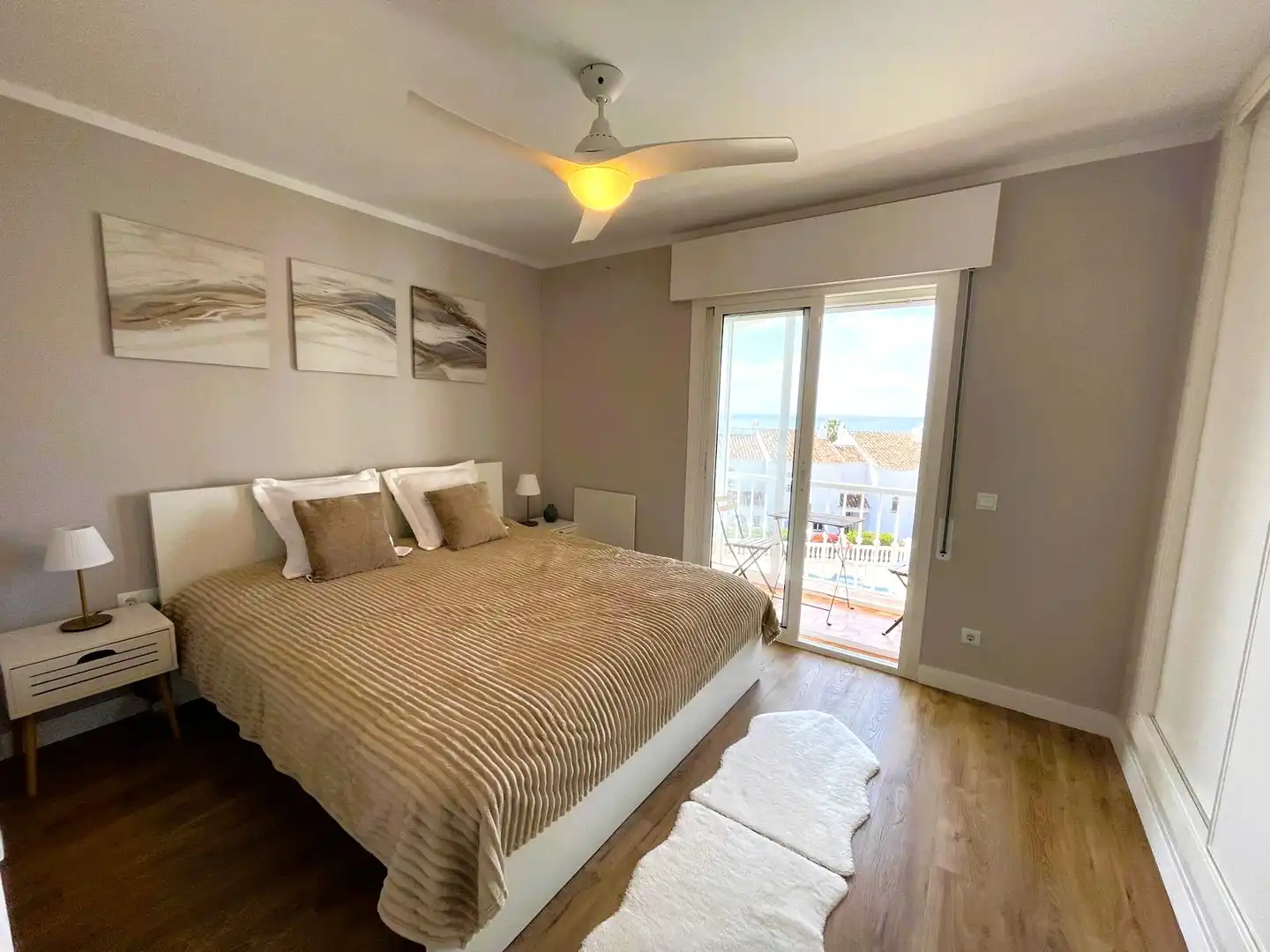 Schlafzimmer von Maisonette zum Verkauf in Mijas mit Klimaanlage, Terrasse und Möbliert