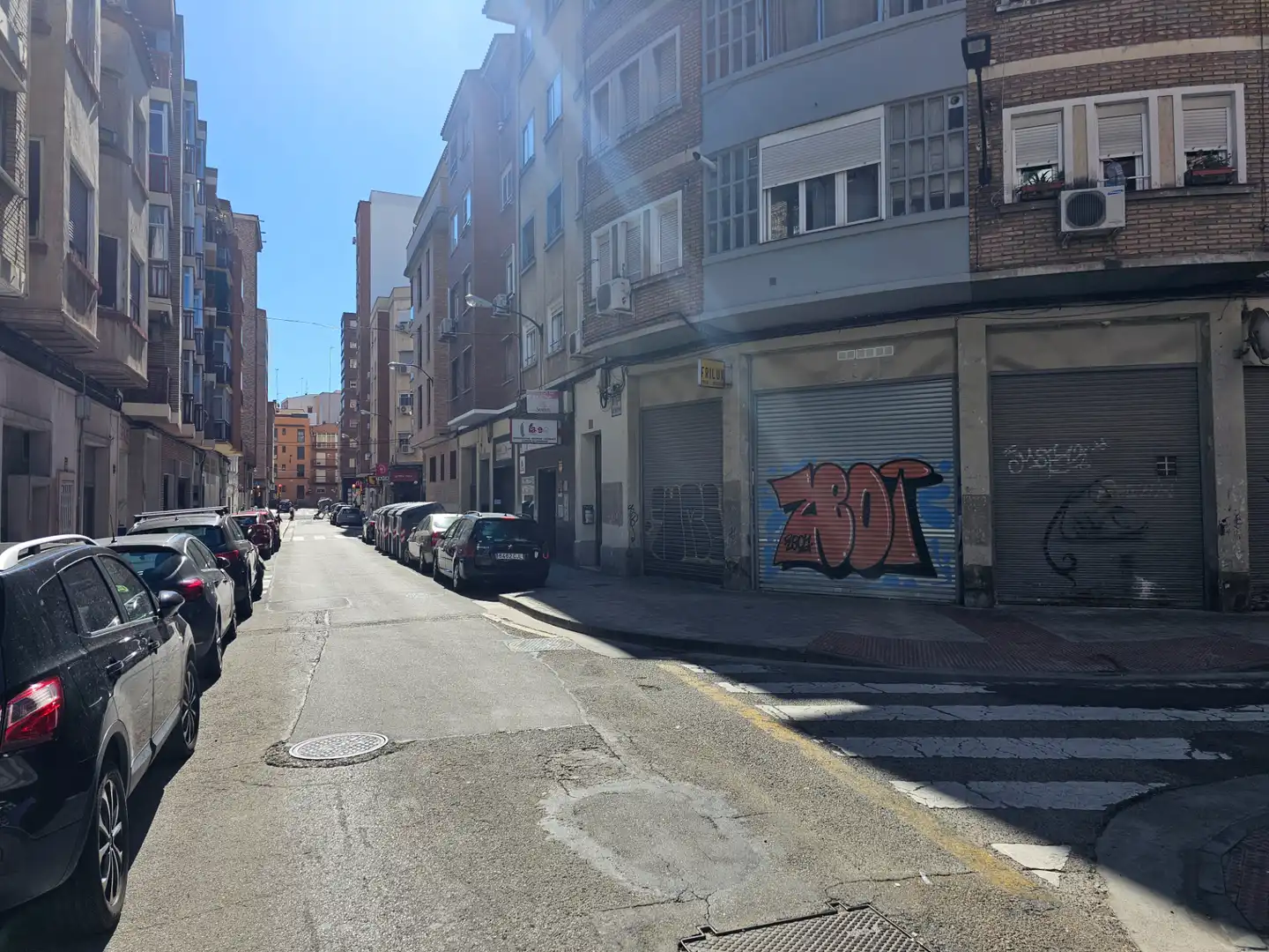 Vista exterior de Garatge en venda en Zaragoza