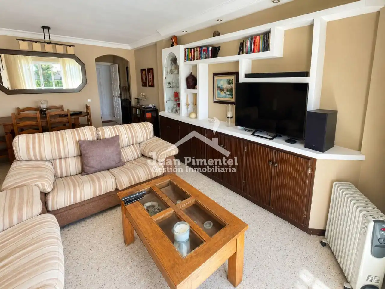 Sala de estar de Piso en venta en Estepona con Trastero, Amueblado y Balcón