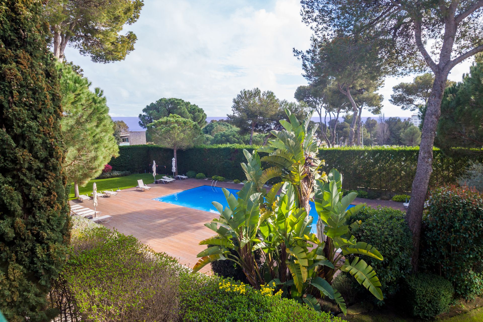 Garten von Wohnung zum Verkauf in Castell d'Aro, Platja d'Aro i s'Agaró mit Klimaanlage, Heizung und Terrasse