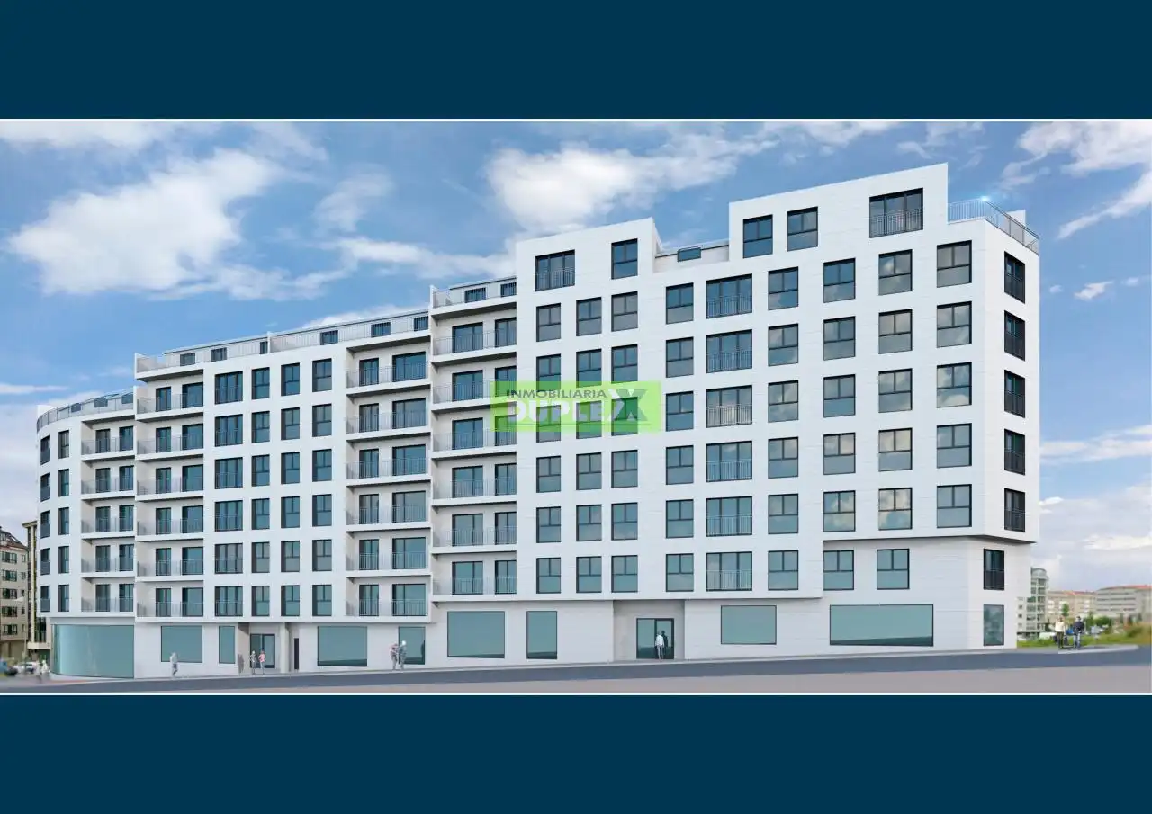 Vista exterior de Piso en venta en Pontevedra Capital  con Calefacción, Terraza y Balcón