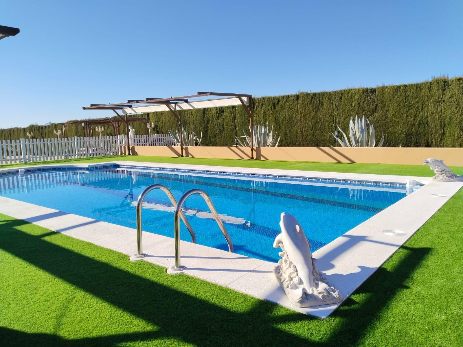 Swimming pool of Country house for sale in Archidona  with Air Conditioner, Heating and Private garden
