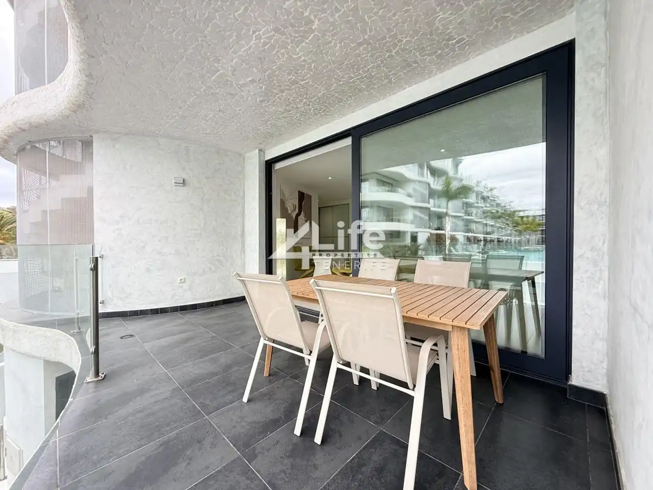 Terraza de Apartamento de alquiler en Arona con Aire acondicionado, Terraza y Piscina